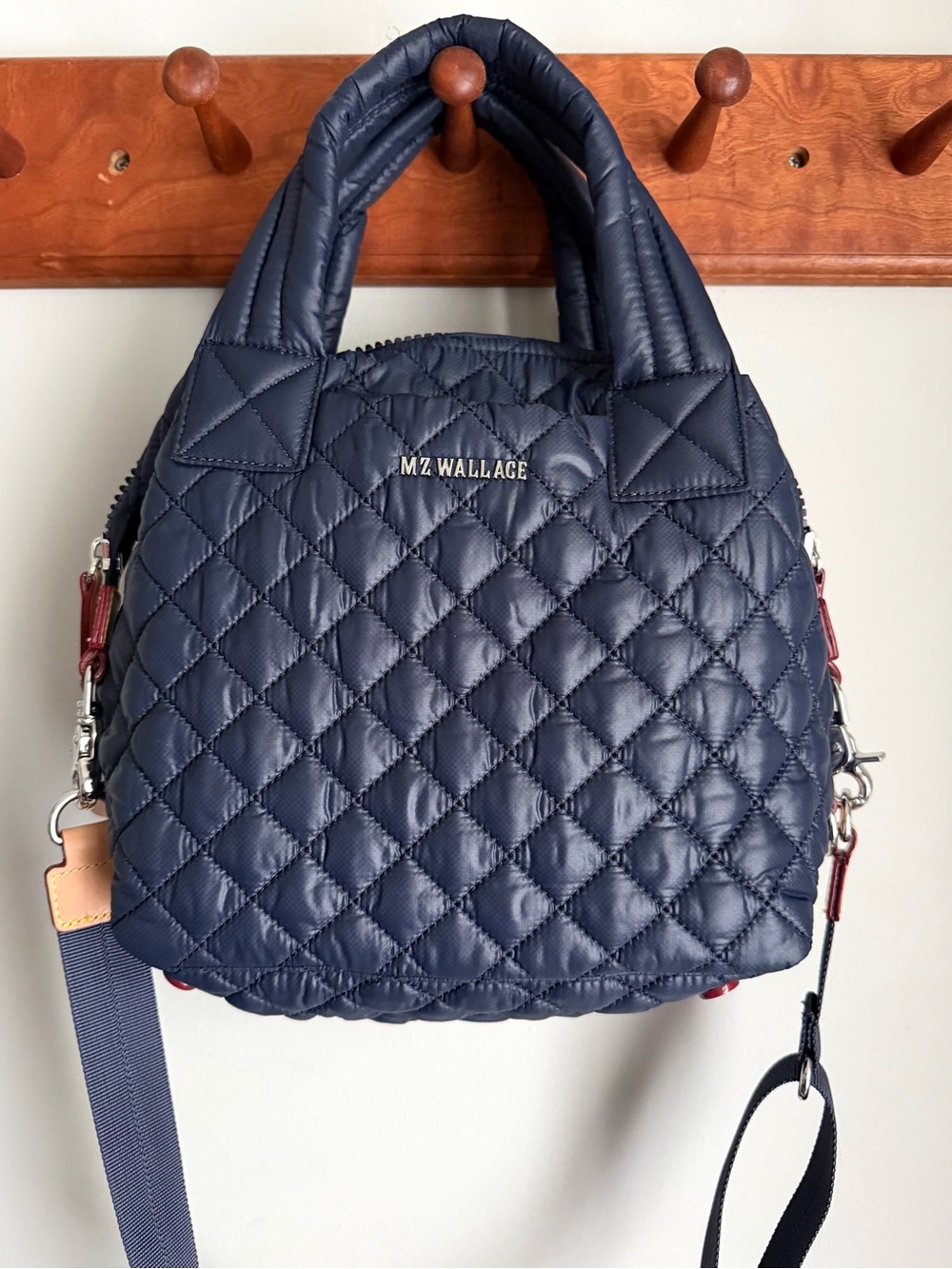 MZ Wallace Small Sutton Deluxe Quilted Bag in Navy 💙